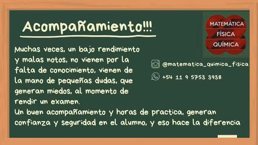 Profesor de Matem&aacute;tica, F&iacute;sica y Qu&iacute;mica