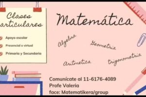 Profesora de Matemáticas Valeria